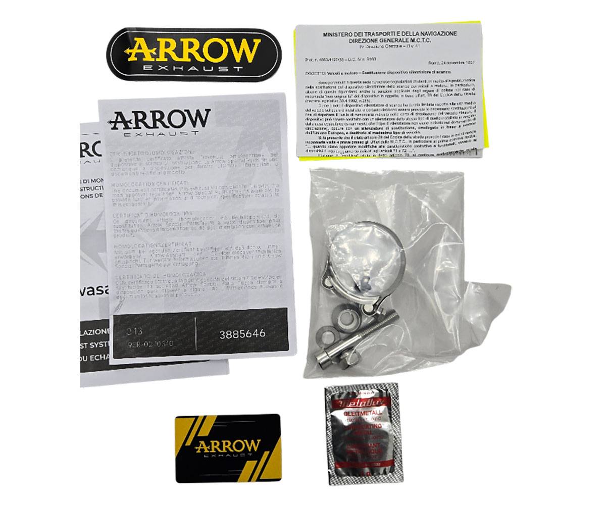 Scarico Arrow Limited Edition Omologato Euro 5 + per Kawasaki Z900 2025 - 2026