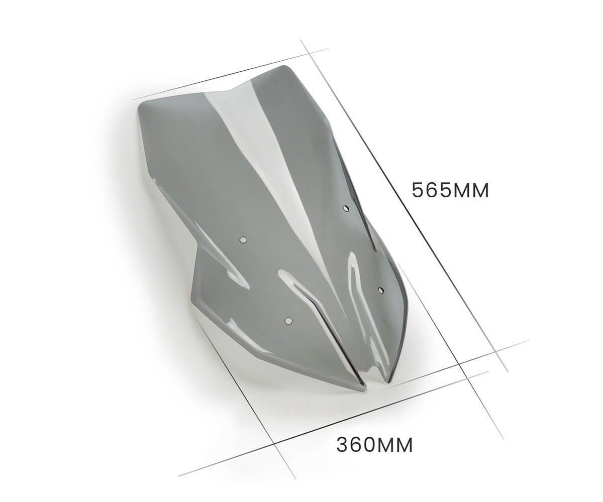 JD9-35-F-Cupolino Parabrezza Plexiglass JD9 TOURING Fume Chiaro BMW F 900 XR 2020 - 2025