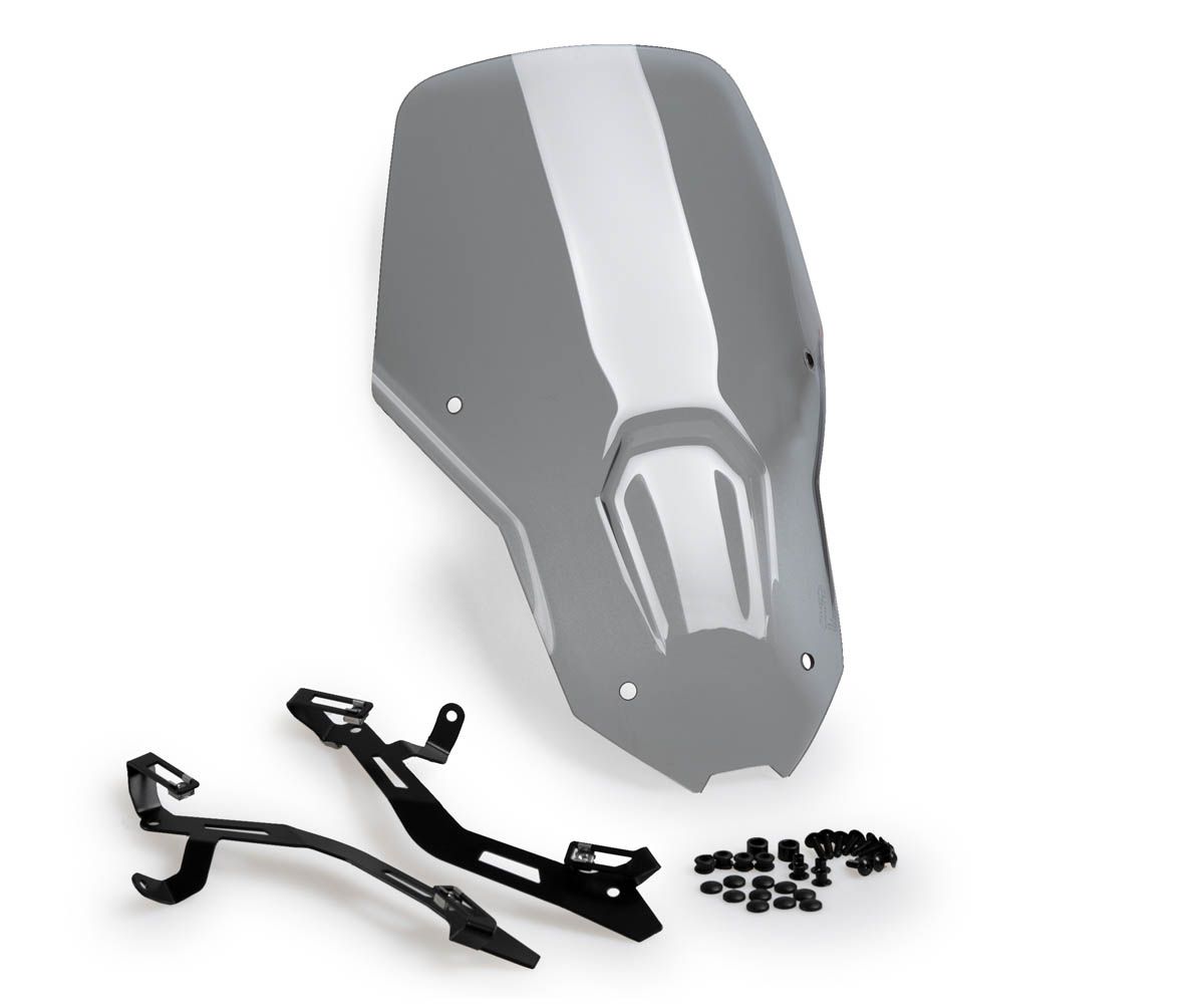 JD9-32-F-Cupolino Parabrezza Plexiglass JD9 TOURING Fume Chiaro HONDA CRF 1100 L AFRICA TWIN 2024 - 2025