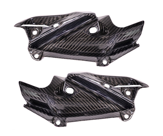 Fiancate laterali in Carbonio Twill Glossy per Kawasaki Z900 2017 > 2019 - immagine 3