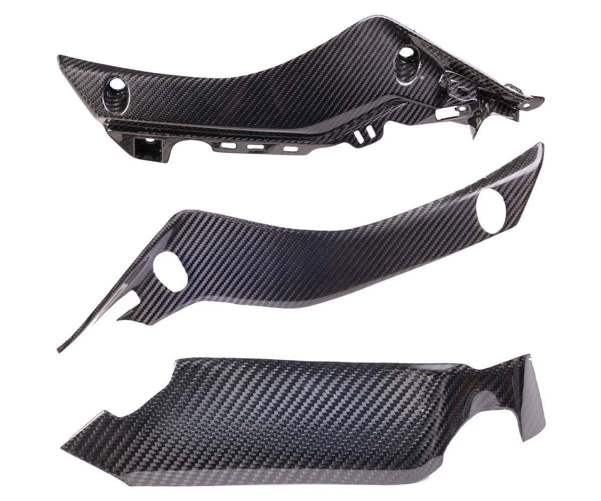 Carenatura Laterale inferiore in Carbonio Twill Glossy per Yamaha YZF-R1 2015 > 2019 - immagine 4