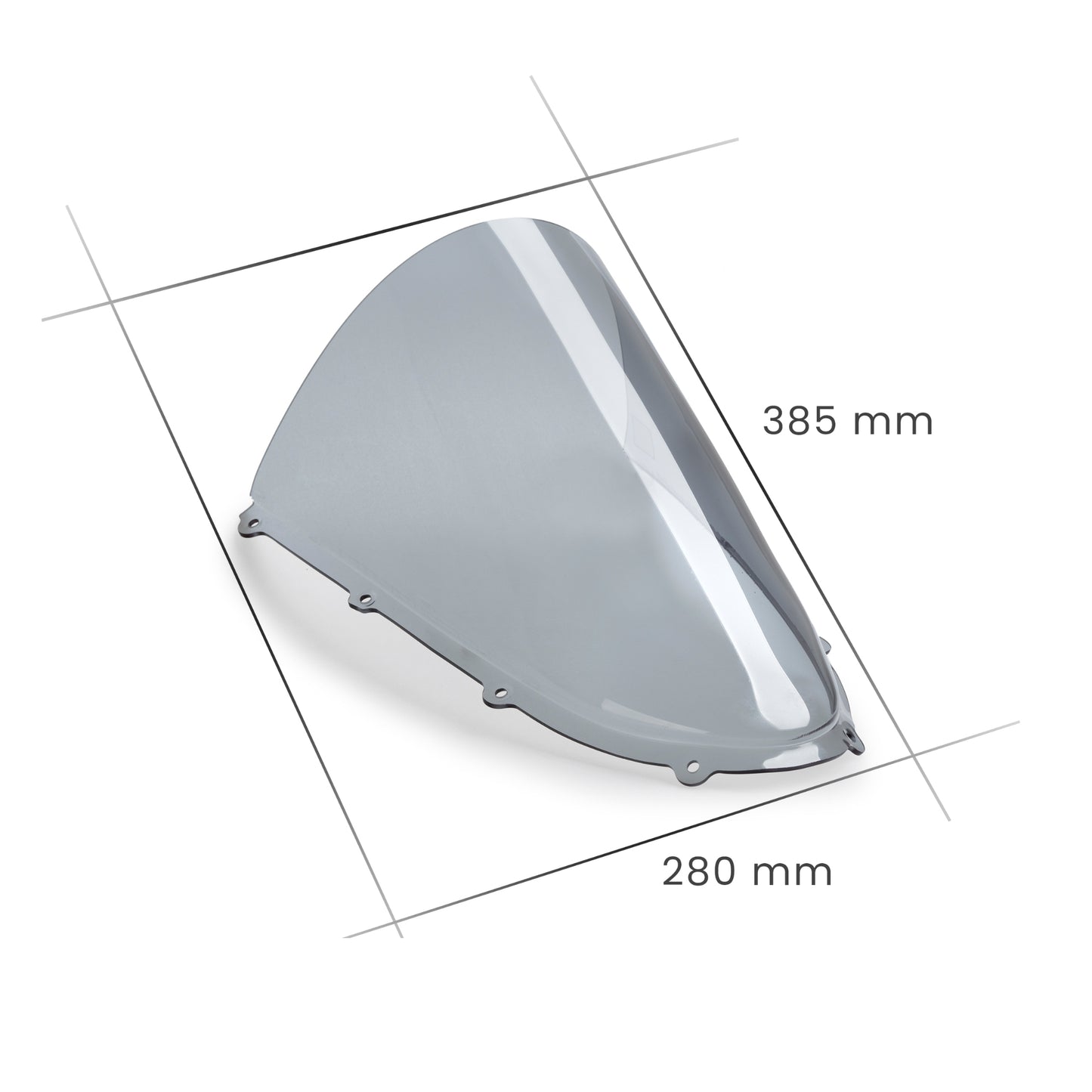 Transparente JD9 Racer Plexiglas-Windschutzscheibe für DUCATI PANIGALE V4 2025