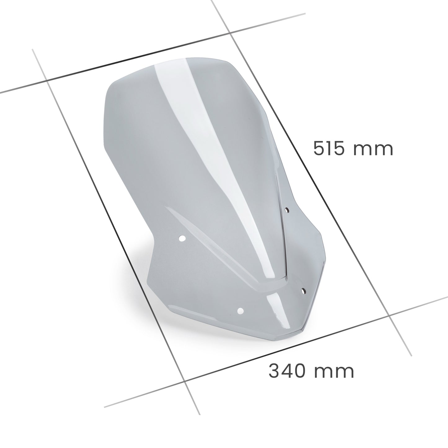 Cupolino Parabrezza Touring Plexiglass JD9 TOURING Fumè Chiaro per KOVE 800 X Pro 2024 - 2026