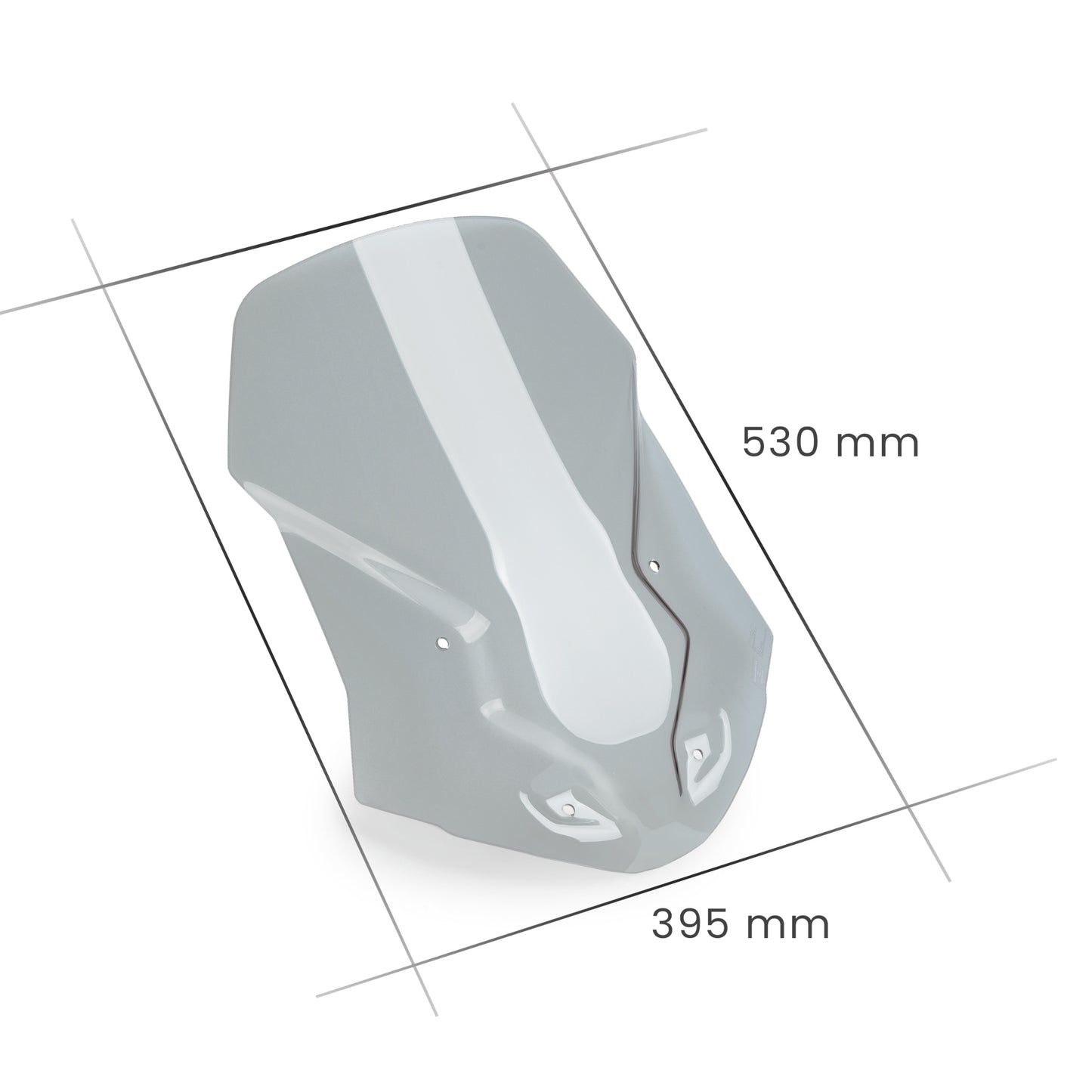 Touring-Windschutzscheibe Plexiglas JD9 Light Smoke für TRIUMPH TIGER 1200 GT/RALLY 2022 - 2025
