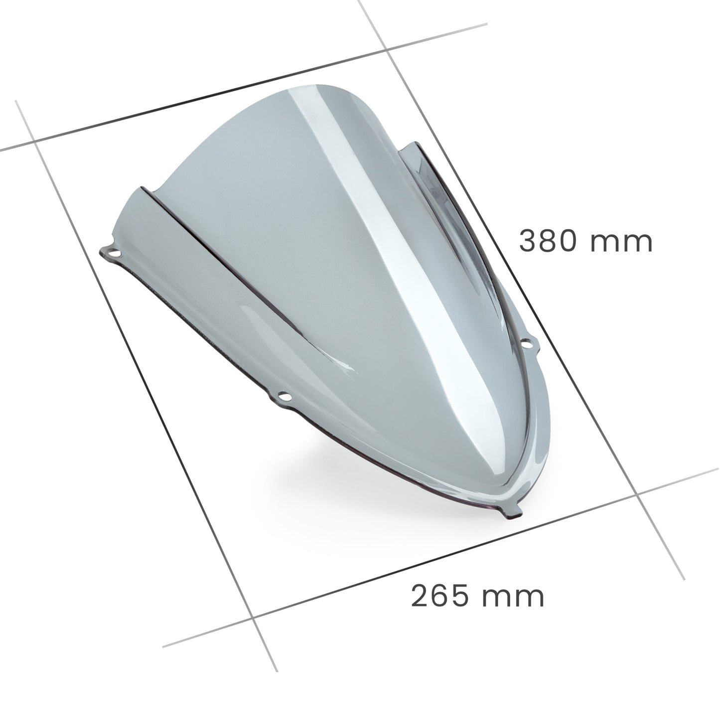 Transparente JD9 Z-Racing Plexiglas-Windschutzscheibe APRILIA RS 457 2024 - 2025