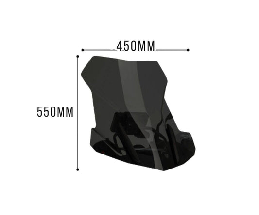 Cupolino Parabrezza Plexiglass JD9 Touring Fumè Chiaro per BMW R 1200 GS / ADVENTURE / EXCLUSIVE / RALLYE 2017 - 2018