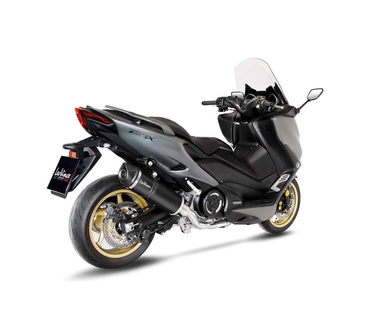 Terminale di Scarico Leovince LV ONE EVO BLACK EDITION per Yamaha T-Max 560 2020 - 2024