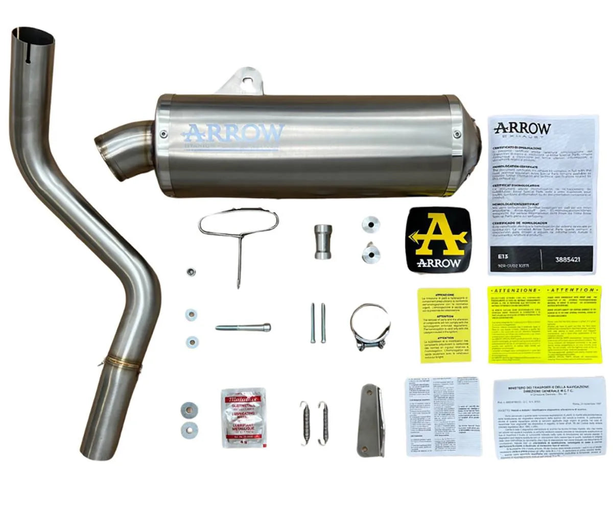 Terminale Di Scarico In Titanio Arrow Edizione Limitata Passaggio Alto Per Yamaha Tenere 700 2019 - 2026