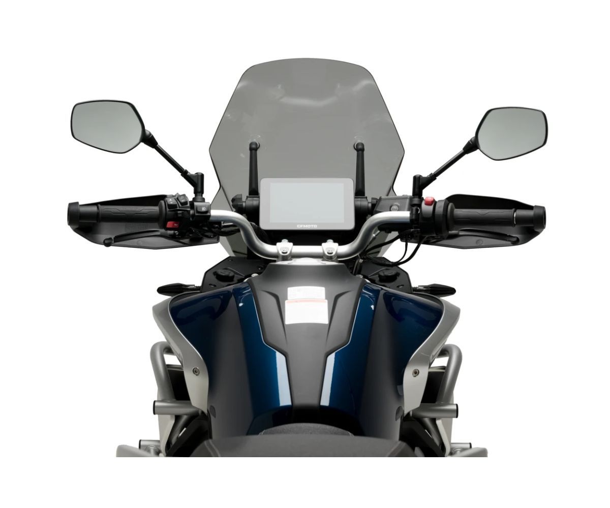 JD9-03-F-Cupolino Parabrezza Plexiglass JD9 Touring FUME CHIARO per CF MOTO 800MT 2022 - 2025