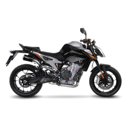2 SILENZIATORI Leovince LV-10 BLACK EDITION INOX Racing KTM 790 DUKE 2018 - 2020 15228B