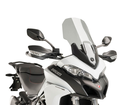JD9-42-F-Cupolino Parabrezza Plexiglass JD9 TOURING Fume Chiaro DUCATI MULTISTRADA V2 2017 - 2024