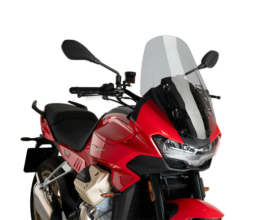 JD9-36-F-Cupolino Parabrezza Plexiglass JD9 TOURING Fume Chiaro MOTO GUZZI V 100 MANDELLO 2023 - 2025