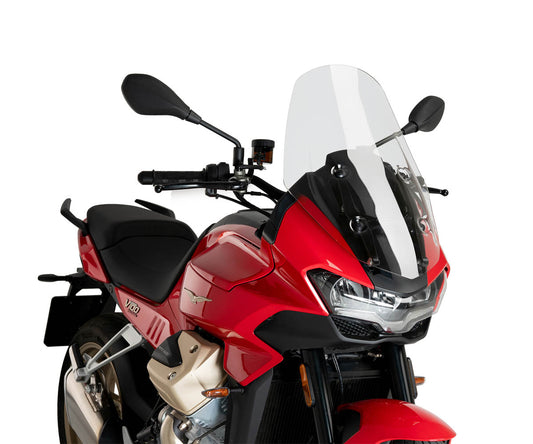 JD9-36-T-Cupolino Parabrezza Plexiglass JD9 TOURING Trasparente MOTO GUZZI V 100 MANDELLO 2023 - 2025