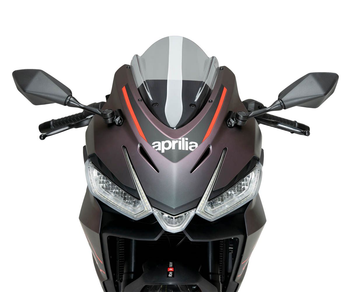 JD9-40-F-Cupolino Parabrezza Plexiglass JD9 Z-Racing Fume Chiaro APRILIA RS 457 2024 - 2025