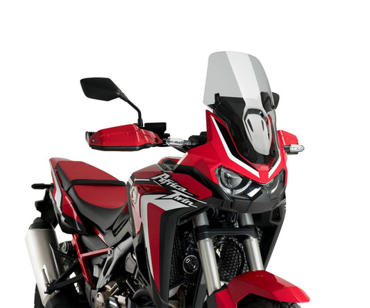 JD9-32-F-Cupolino Parabrezza Plexiglass JD9 TOURING Fume Chiaro HONDA CRF 1100 L AFRICA TWIN 2024 - 2025