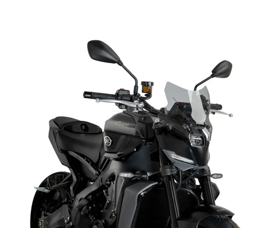 JD9-44-F-Cupolino Parabrezza Plexiglass JD9 New Generation Sport Fume Chiaro YAMAHA MT-09 2025