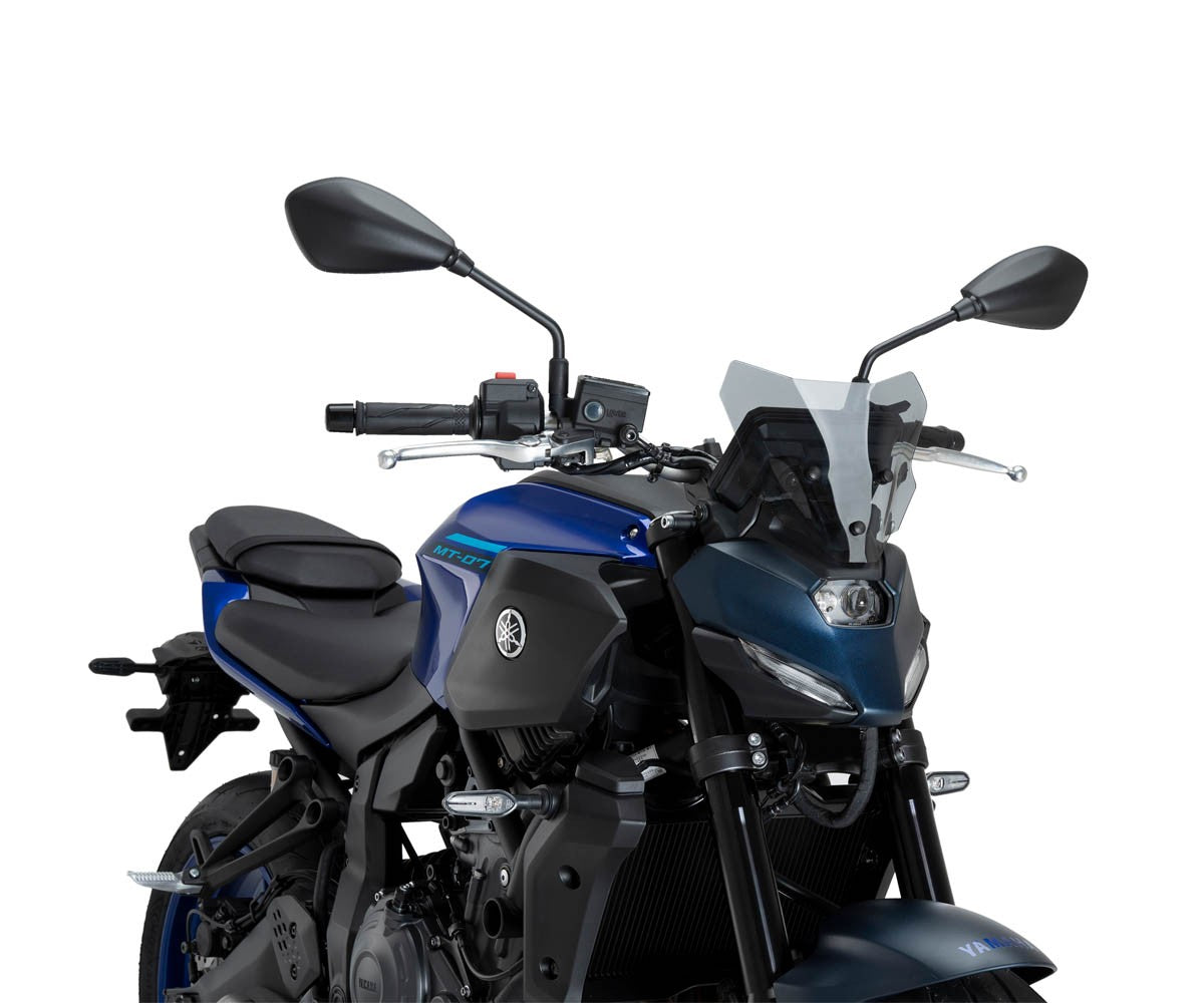 JD9-43-F-Cupolino Parabrezza Plexiglass JD9 New Generation Sport Fume Chiaro YAMAHA MT-07 2025