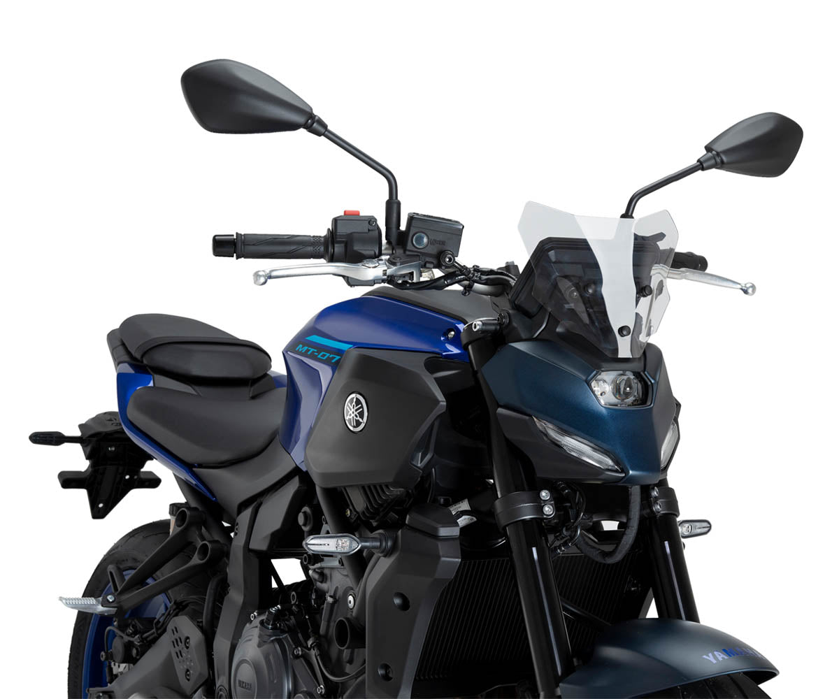 JD9-43-T-Cupolino Parabrezza Plexiglass JD9 New Generation Sport Trasparente YAMAHA MT-07 2025