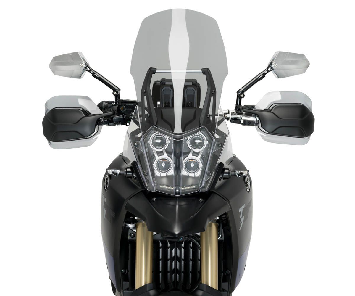 JD9-31-F-Cupolino Parabrezza Plexiglass JD9 TOURING Fume Chiaro YAMAHA TENERE 700 2019 - 2024