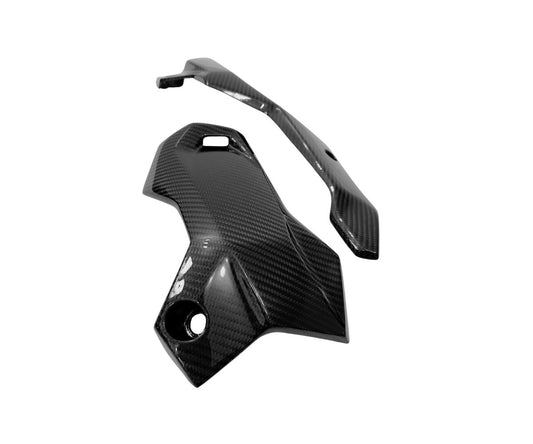 Fiancate laterali parte bassa in Carbonio Twill Glossy per Kawasaki Z900 2020 > 2021 - immagine 3