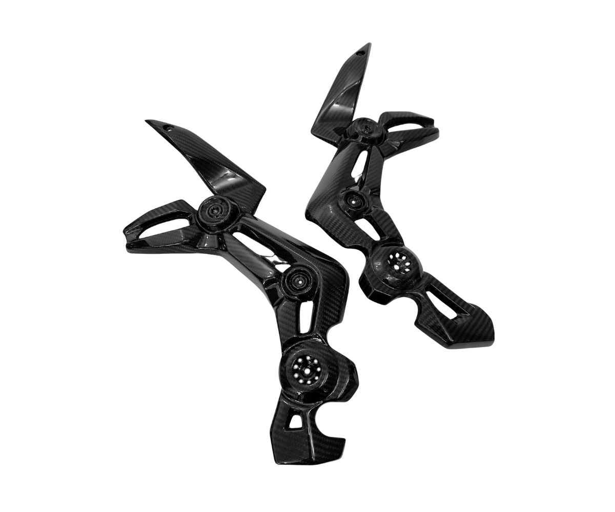 Fiancate laterali in Carbonio Twill Glossy per Kawasaki Z900 2017 > 2019 - immagine 2