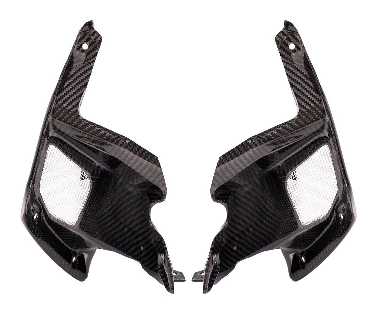 Fiancate laterali in Carbonio Twill Glossy per Kawasaki Z900 2017 > 2019 - immagine 2