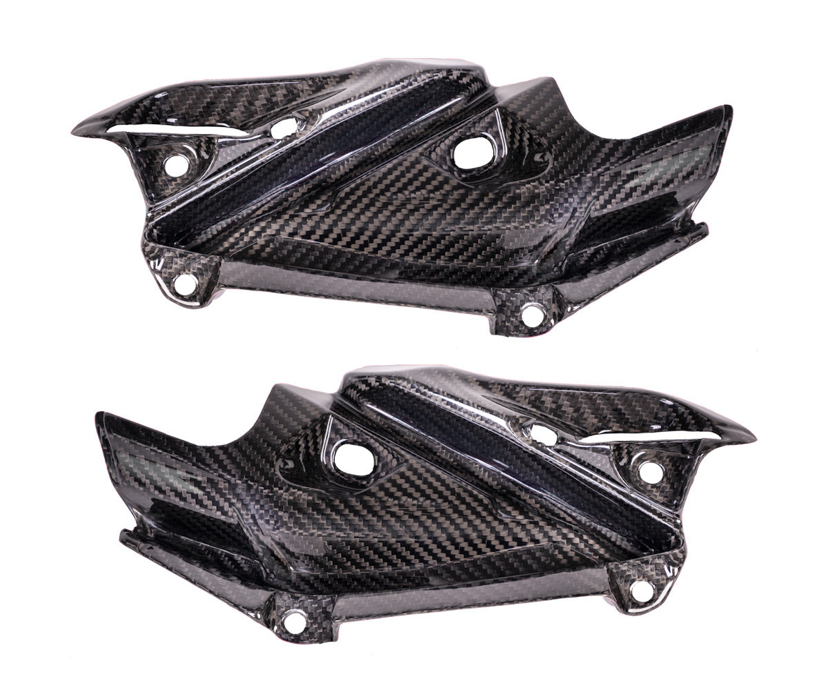 Fiancate laterali in Carbonio Twill Glossy per Kawasaki Z900 2017 > 2019 - immagine 3