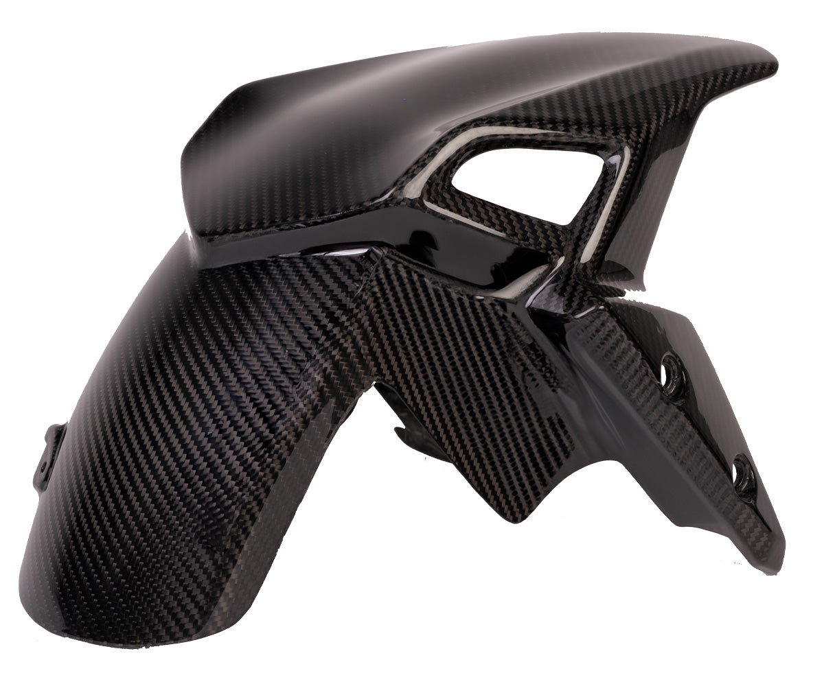 Parafango Anteriore in Carbonio Twill Glossy per Kawasaki Z900 2017 > 2018 - immagine 2