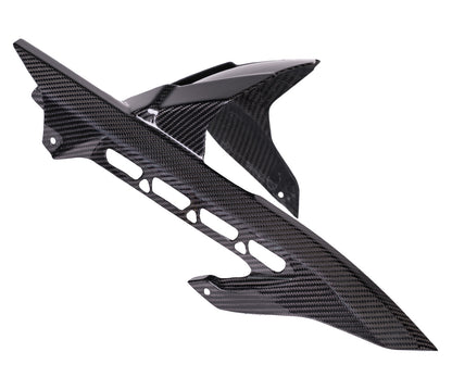 Parafango Posteriore in Carbonio Twill Glossy per Kawasaki Z900 2017 > 2018 - immagine 4