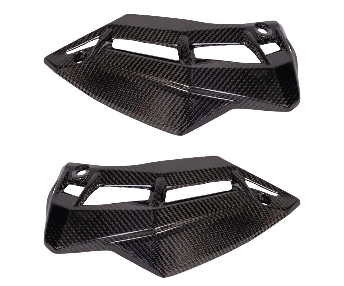 Puntale Inferiore in Carbonio Twill Glossy per Kawasaki Z900 2017 > 2018 - immagine 2