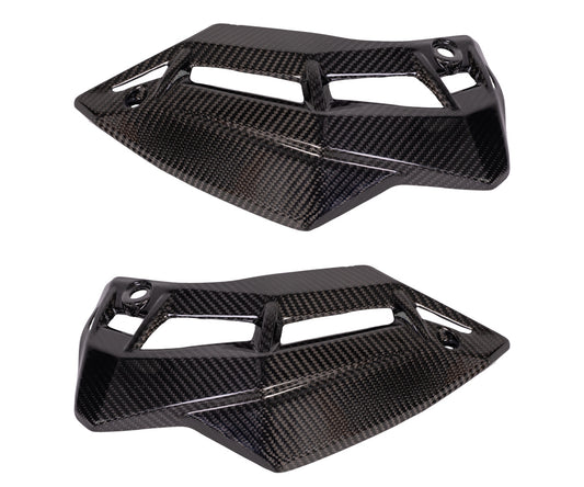 Puntale Inferiore in Carbonio Twill Glossy per Kawasaki Z900 2017 > 2018 - immagine 2