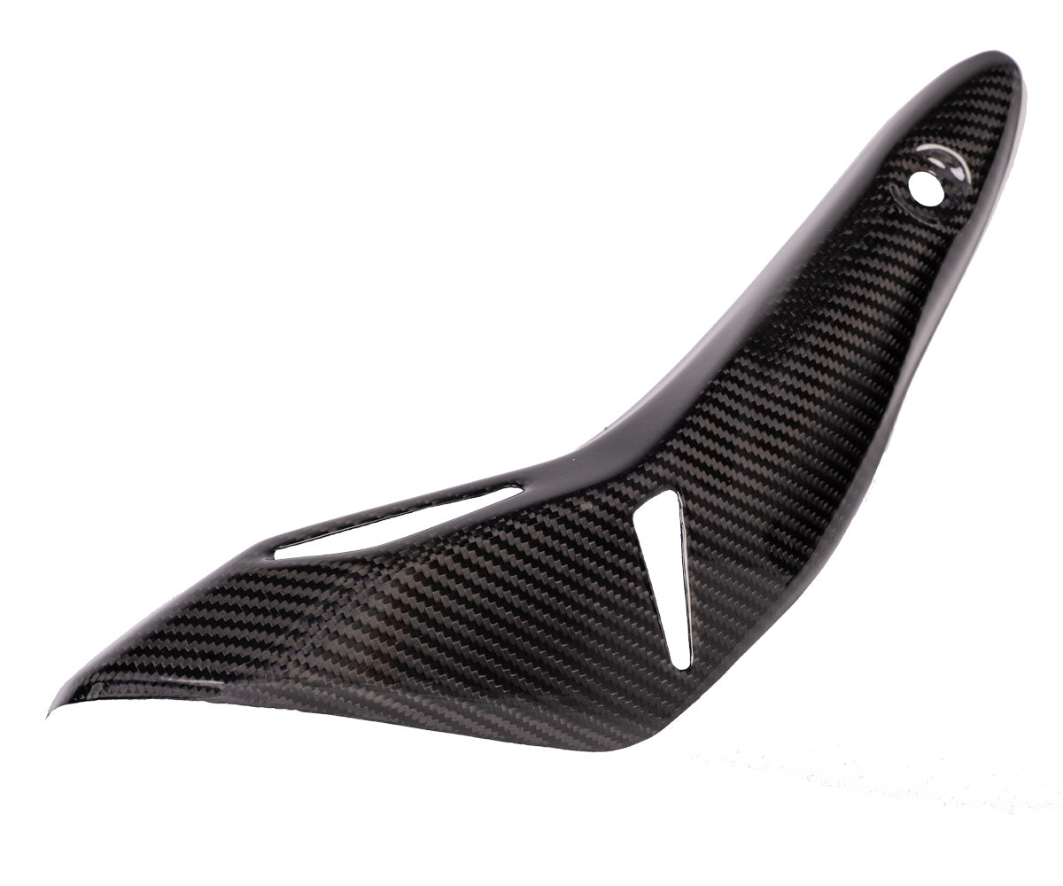 Protezione Scarico in Carbonio Twill Glossy per Kawasaki Z900 2017 > 2018 - immagine 4