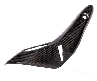 Protezione Scarico in Carbonio Twill Glossy per Kawasaki Z900 2017 > 2018 - immagine 4