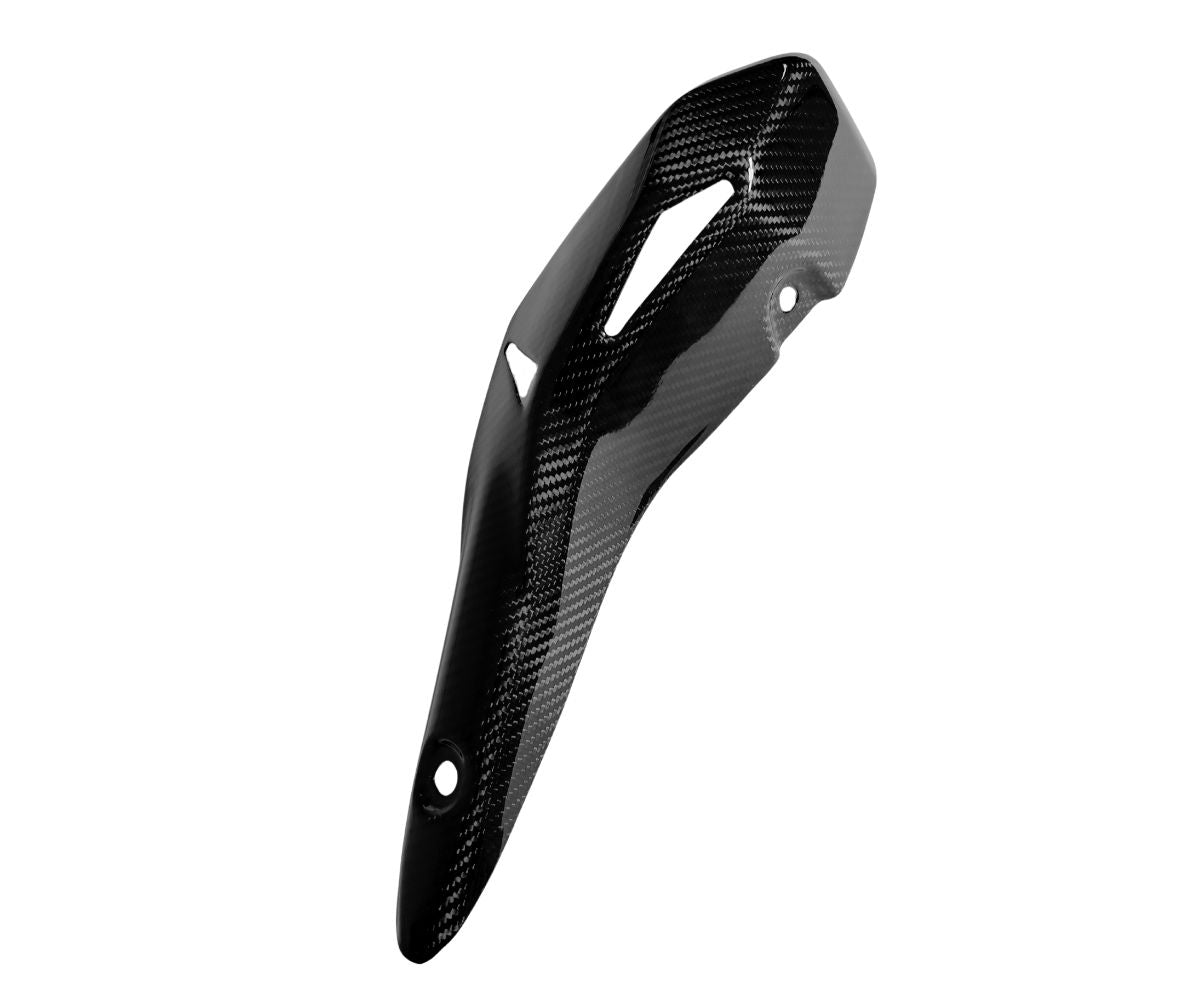 Protezione Scarico in Carbonio Twill Glossy per Kawasaki Z900 2017 > 2018 - immagine 2