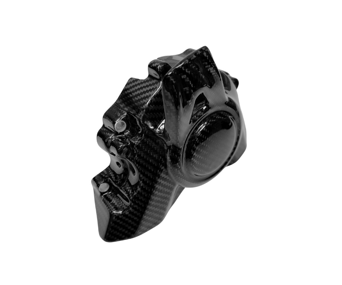 Copripignone in Carbonio Twill Glossy per Kawasaki Z900 2017 > 2018 - immagine 2