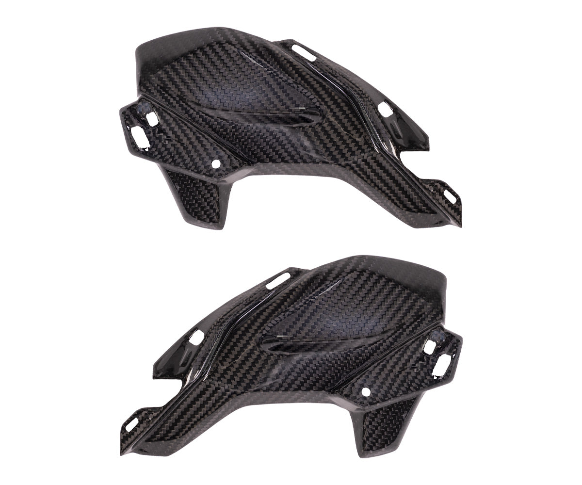 Rivestimento laterale in Carbonio Twill Glossy per Kawasaki Z900 2017 > 2018 - immagine 3