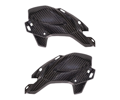 Rivestimento laterale in Carbonio Twill Glossy per Kawasaki Z900 2017 > 2018 - immagine 3