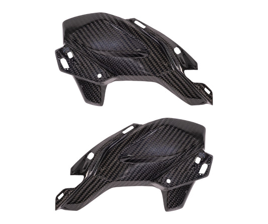 Rivestimento laterale in Carbonio Twill Glossy per Kawasaki Z900 2017 > 2018 - immagine 3