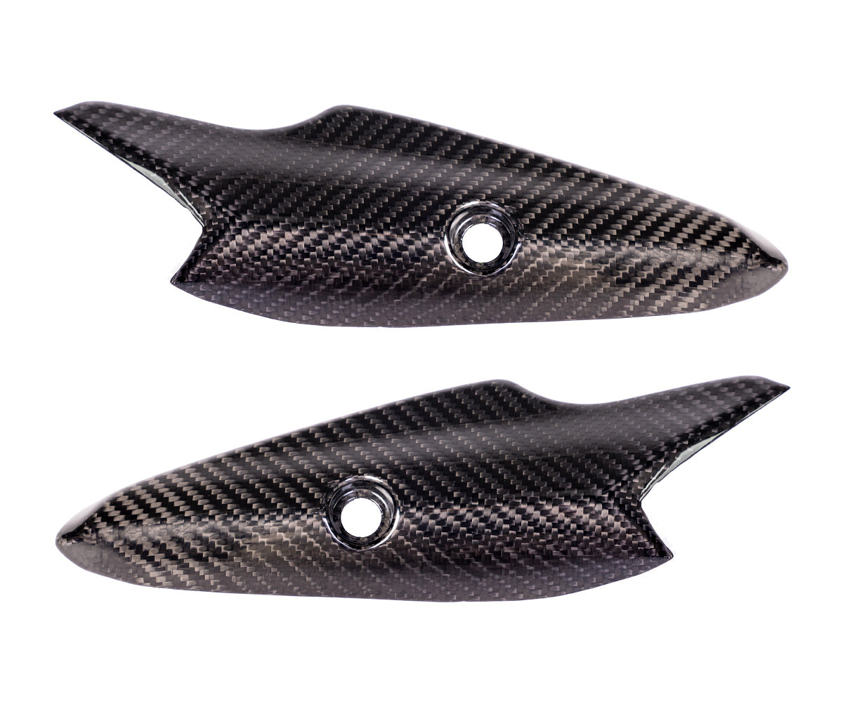 Protezione Scarico in Carbonio Twill Glossy per Kawasaki Z900 2017 > 2018 - immagine 3