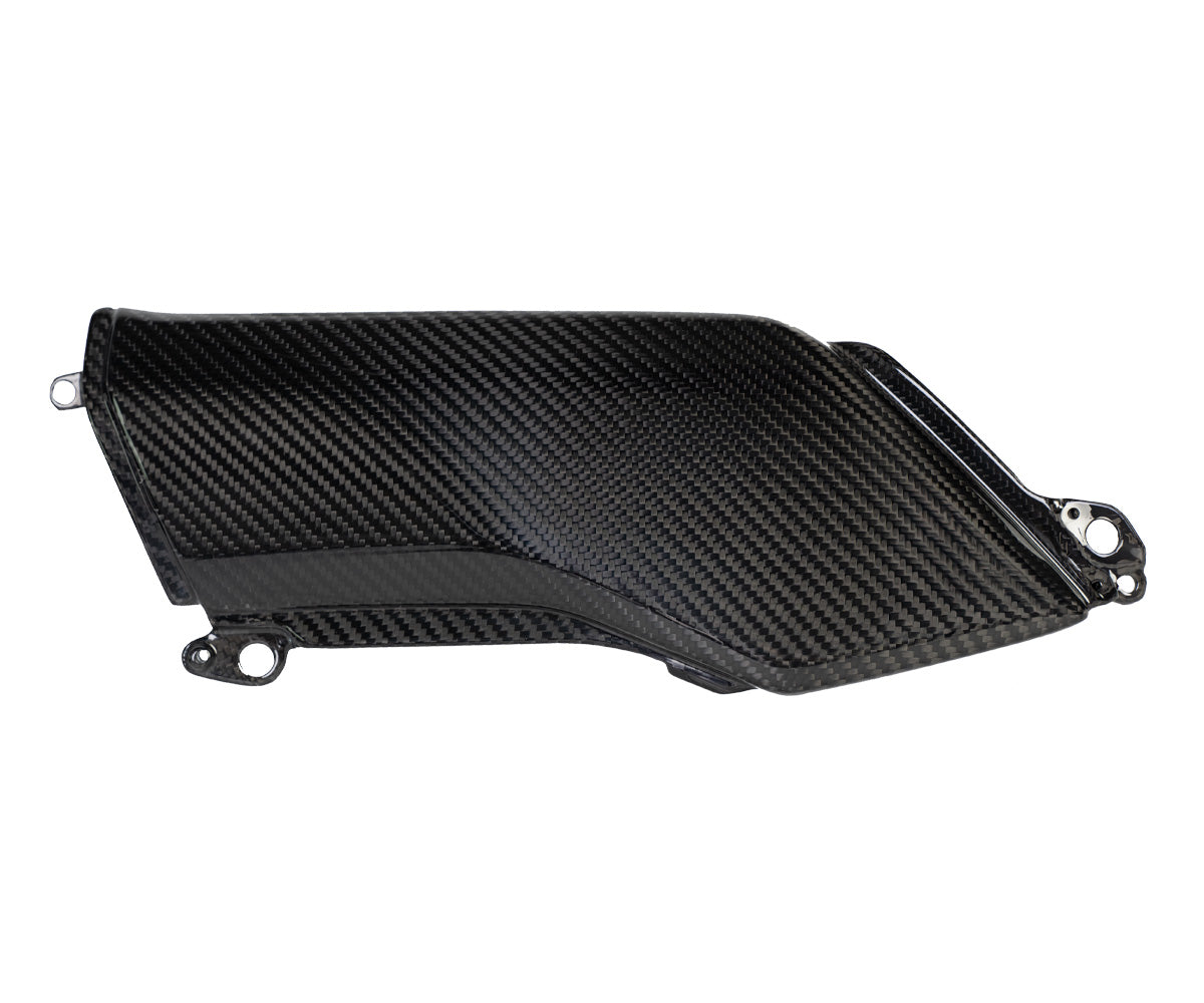 Rivestimento laterale sotto il serbatoio in Carbonio Twill Glossy per Kawasaki Z900 2017 > 2018 - immagine 3