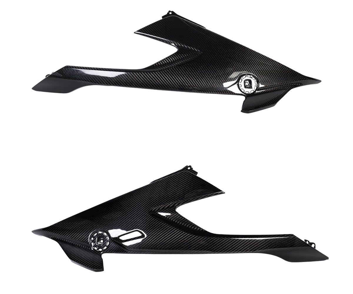 Fiancate laterali in Carbonio Twill Glossy per Bmw S 1000 RR 2018 > 2022 - immagine 3