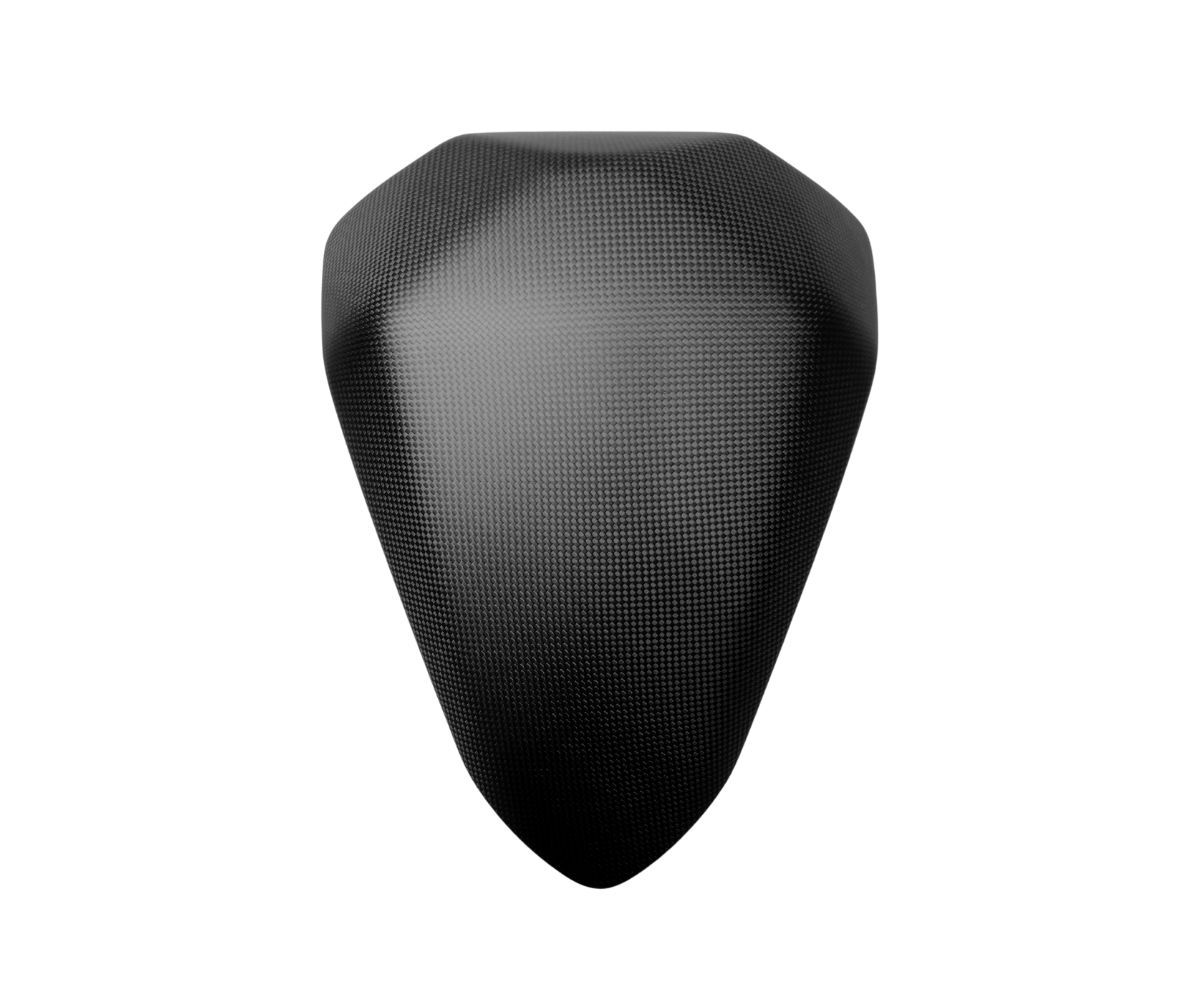 Coprisedile passeggero in Carbonio Plain Matte per Ducati Panigale V4 2018 > 2021 - immagine 3