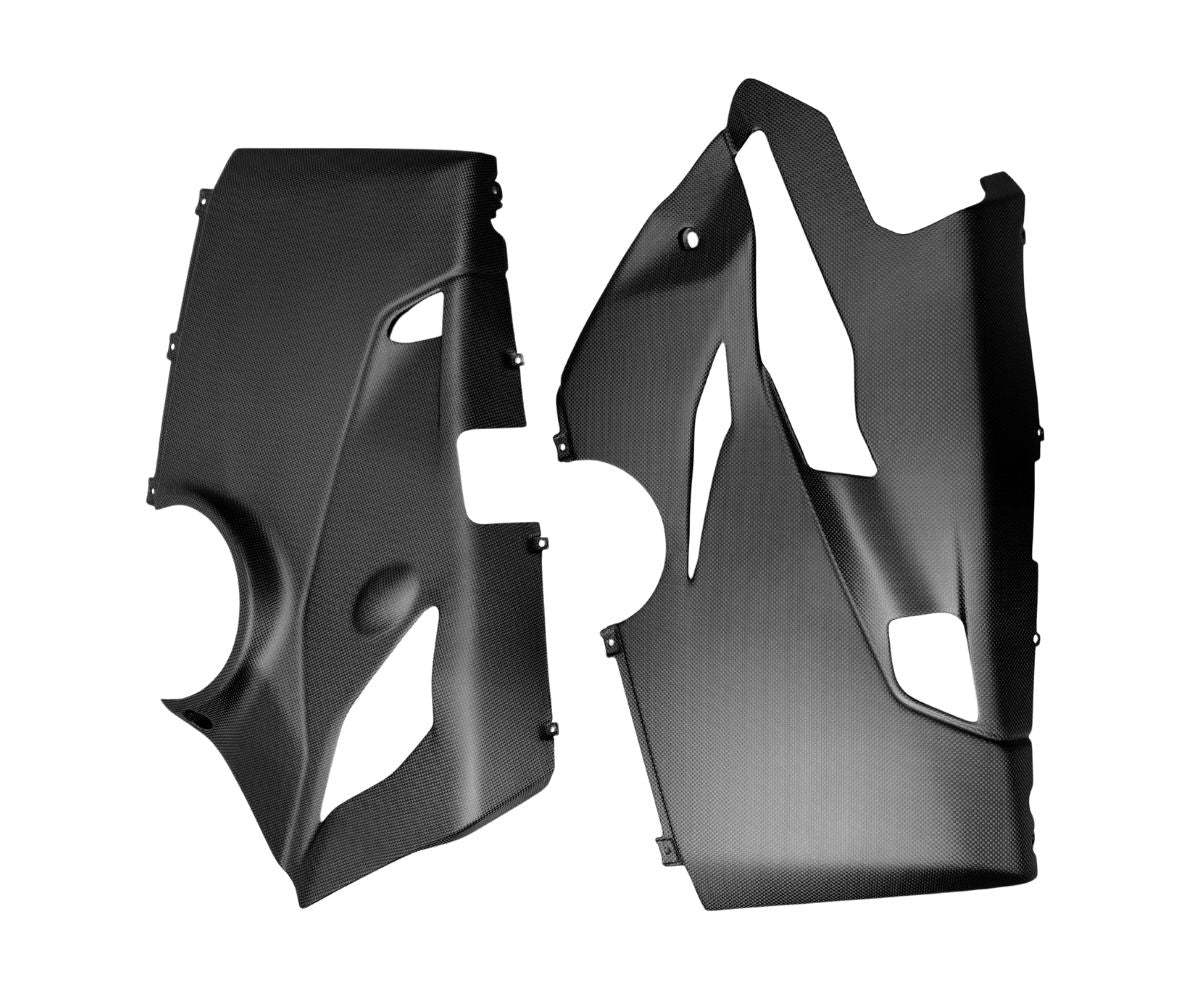 Fiancate laterali in Carbonio Plain Matte per Ducati Panigale V4 2018 > 2021 - immagine 2