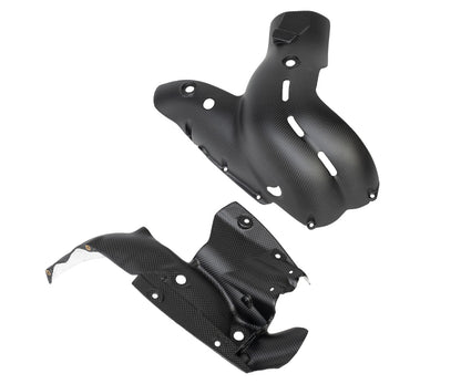 Protezione Scarico in Carbonio Plain Matte per Ducati Panigale V4 2018 > 2021 - immagine 2