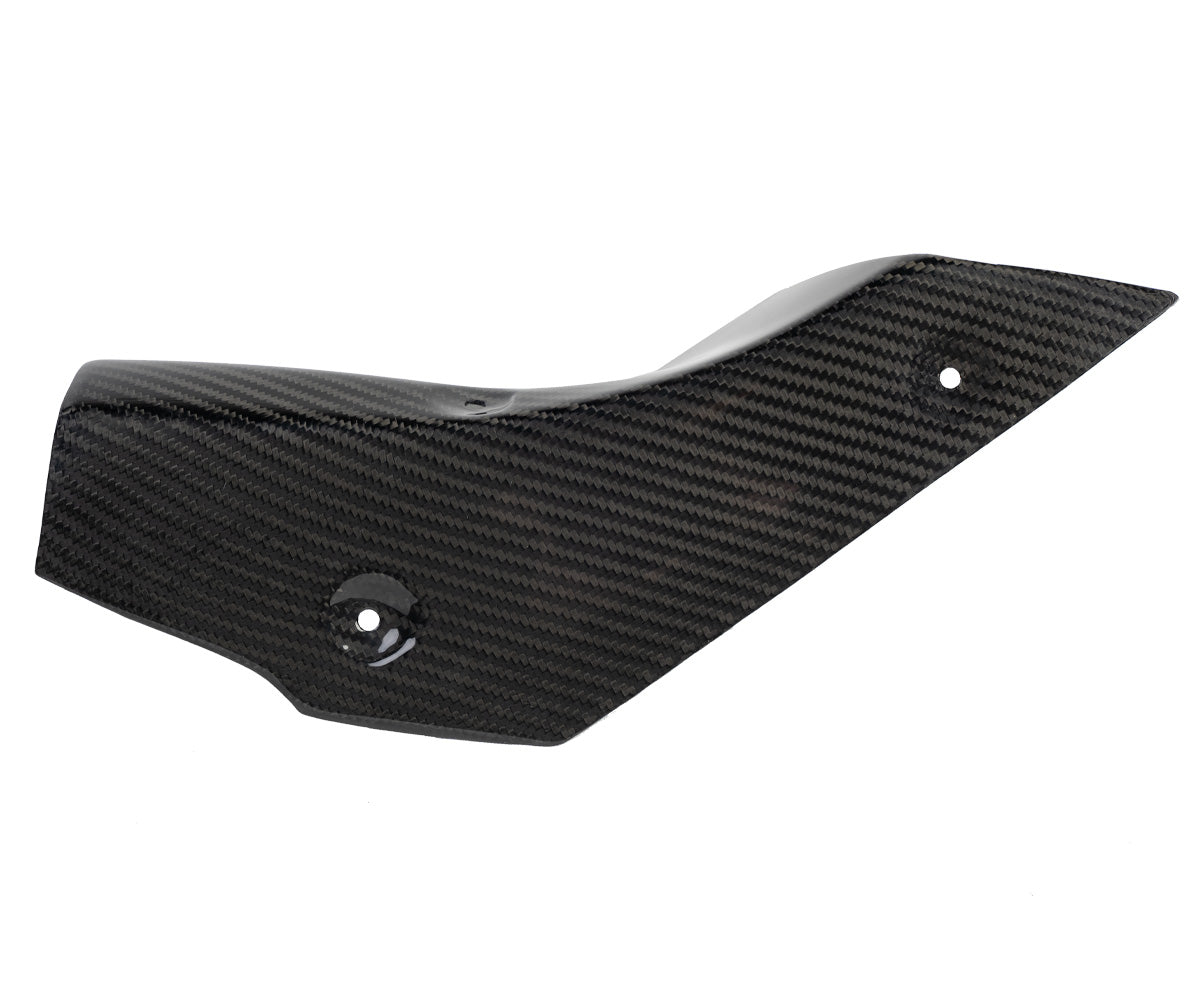 Protezione Scarico in Carbonio Twill Glossy per Yamaha YZF-R1 2015 > 2019 - immagine 4