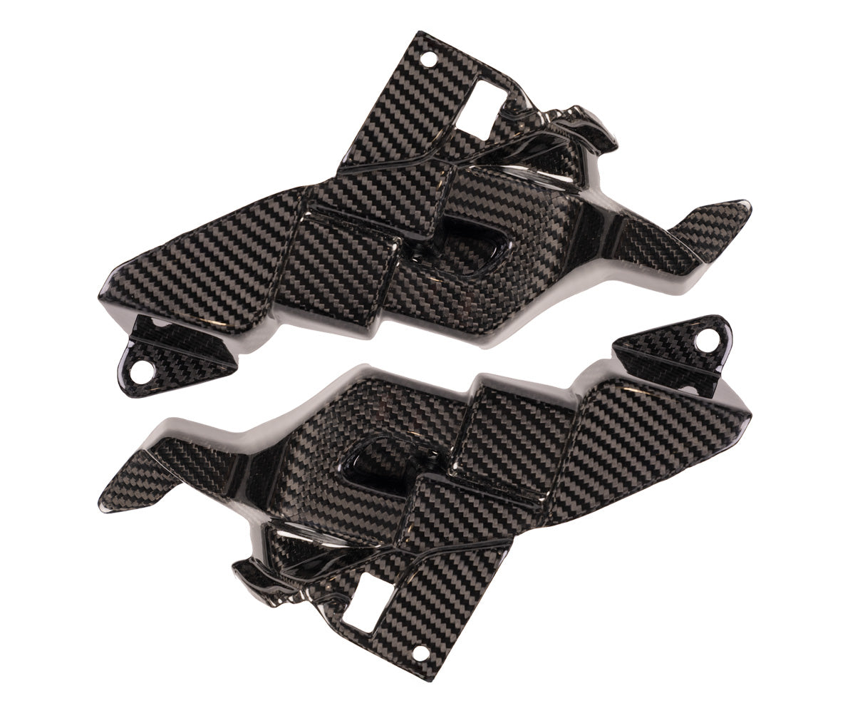 Protezioni Carena Laterale in Carbonio Twill Glossy per Yamaha YZF-R1 2015 > 2019 - immagine 4