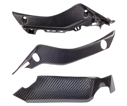 Carenatura Laterale inferiore in Carbonio Twill Glossy per Yamaha YZF-R1 2015 > 2019 - immagine 4