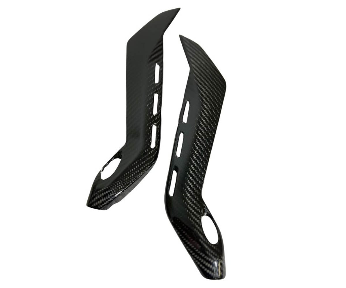 Coppia fianchetti sottosella in Carbonio Twill Lucido per DUCATI PANIGALE V4 2018 > 2021. - immagine 3