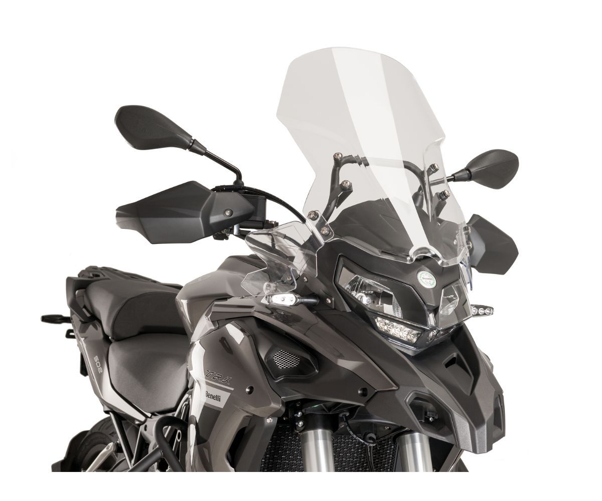 JD9-02-T-Cupolino Parabrezza Plexiglass JD9 Trasparente TOURING BENELLI TRK 502 X 2018 - 2025