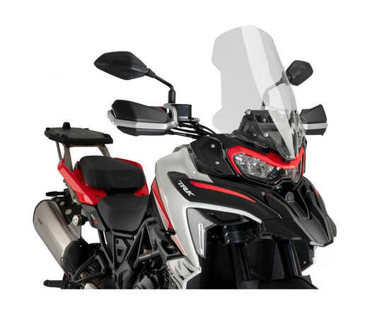 JD9-05-T-Cupolino Parabrezza Plexiglass JD9 Touring TRASPARENTE per BENELLI TRK 702 / 702 X 2023 - 2025